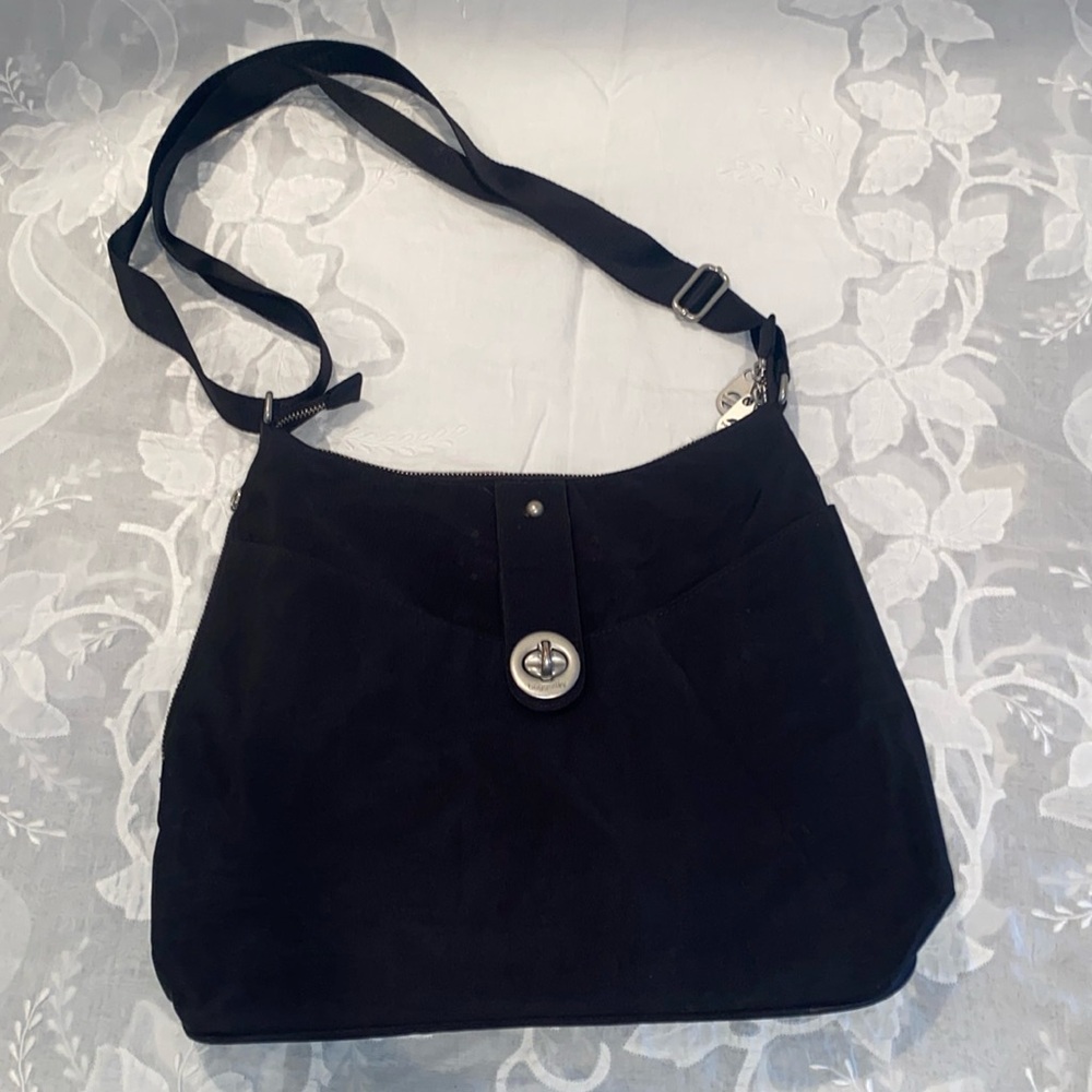 Baggallini Black Helsinki nylon crossbody bag purse
